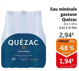 Colruyt Quézac eau minérale gazeuse offre