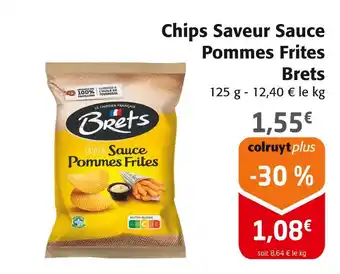 Colruyt Brets chips saveur sauce pommes frites offre
