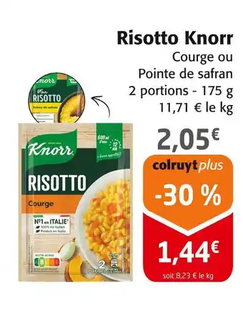Colruyt Knorr risotto courge offre