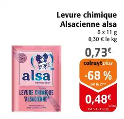 Colruyt Alsa levure chimique alsacienne offre