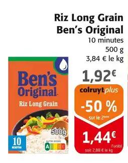 Colruyt Ben's original riz long grain offre
