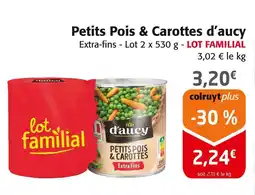 Colruyt D'aucy petits pois & carottes offre