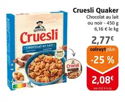 Colruyt Quaker cruesli offre