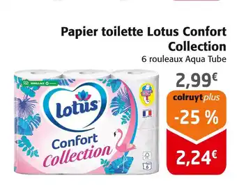 Colruyt Lotus papier toilette confort collection offre