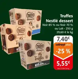 Colruyt Nestllé dessert truffes offre