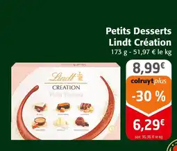 Colruyt Lindt creation petits desserts offre