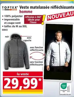 Norma Toptex sport veste matelassée réfléchissante homme offre