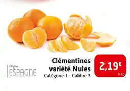 Colruyt Clémentines variété nules offre