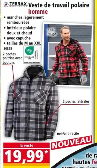 Norma Veste de travail polaire homme offre