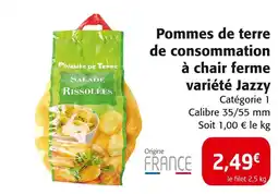Colruyt Pommes de terre de consommation à chair ferme variété jazzy offre