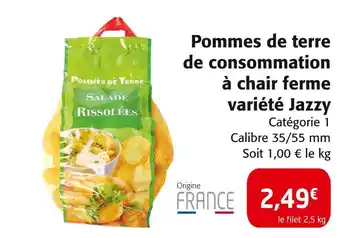 Colruyt Pommes de terre de consommation à chair ferme variété jazzy offre