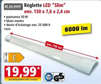 Norma Bulaxa réglette led slim offre