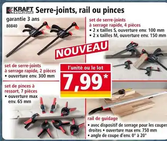 Norma Kraft werkzeuge serre-joints à serrage rapide, 4 pièces offre