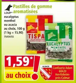 Norma Loup pastilles de gomme aromatisées offre