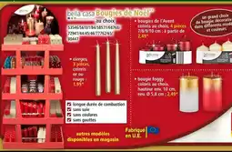 Norma Bella casa bougies de noël** au choix offre