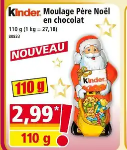 Norma Kinder moulage père noël en chocolat offre