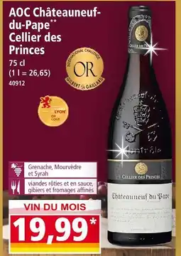 Norma Chateauneuf du pape aoc cellier des princes offre
