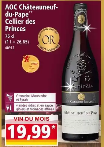 Norma Chateauneuf du pape aoc cellier des princes offre