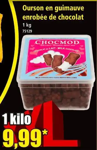 Norma Chocmod ourson en guimauve enrobée de chocolat offre
