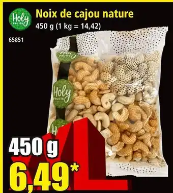 Norma Holy fruits noix de cajou nature offre