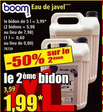 Norma Boom eau de javel offre