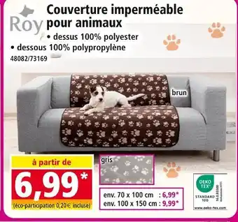 Norma Roy couverture imperméable pour animaux offre