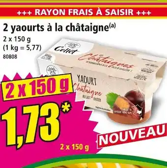 Norma Collet yaourt à la châtaigne offre
