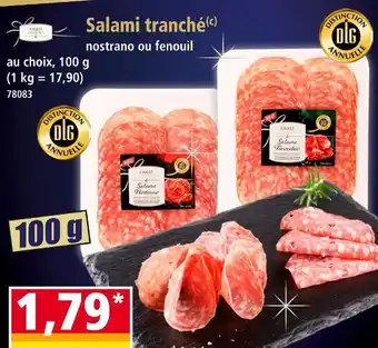 Norma Finest salami tranché offre