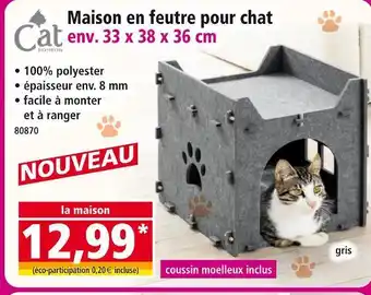 Norma Maison en feutre pour chat offre