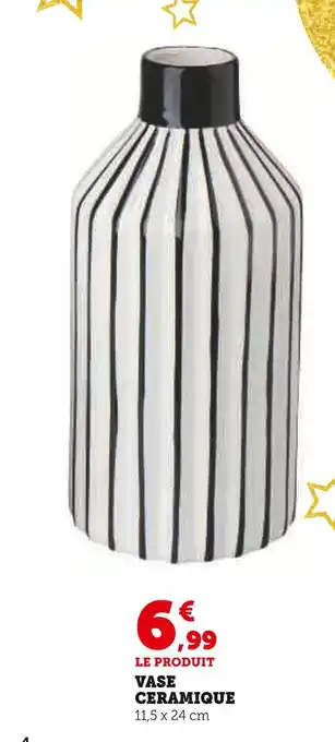 Hyper U Vase céramique offre