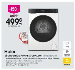 Pulsat Haier sèche-linge pompe à chaleur offre