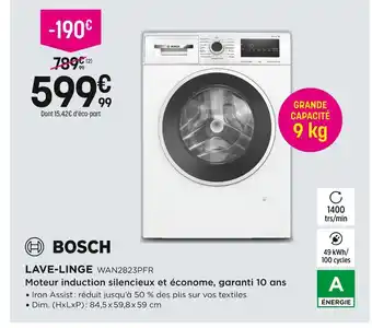 Pulsat Bosch lave-linge offre
