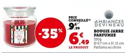 Hyper U Ambiances devineau bougie jarre parfumée offre
