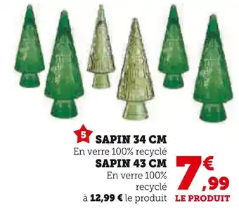 Hyper U Sapin 34 cm offre