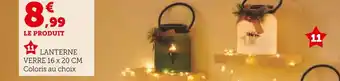 Hyper U Lanterne verre offre