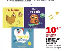 Hyper U Collection de livres sonores offre