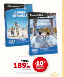 Hyper U Wonderbox 3 jours en famille / 3 jours cocooning offre