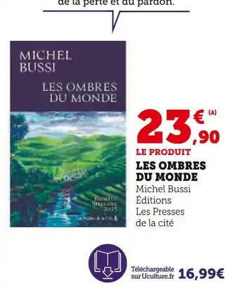 Hyper U Les presses de la cité les ombres du monde offre