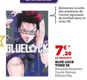 Hyper U Editions pika blue lock tome 30 offre