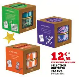 Hyper U Éditions first sélection coffrets tea box offre