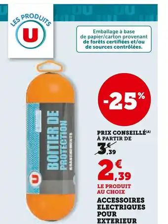 Hyper U U accessoires electriques pour exterieur offre