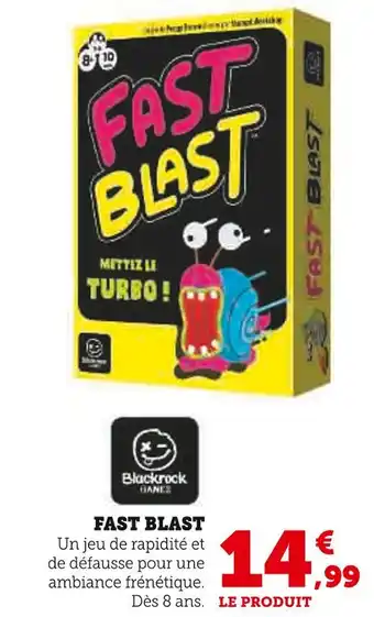 Hyper U Blackrock games fast blast offre