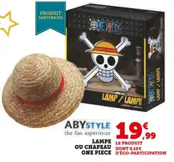 Hyper U Abystyle lampe ou chapeau one piece offre