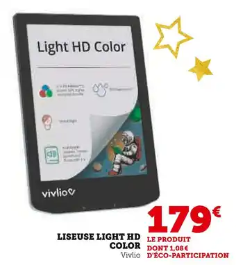 Hyper U Vivlio liseuse light hd color offre
