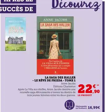 Hyper U La saga des haller - le rêve de frieda - tome 1 offre