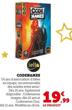 Hyper U Iello codenames offre