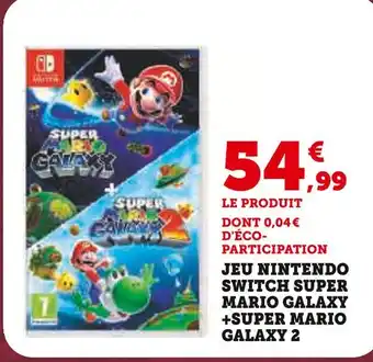 Hyper U Nintendo jeu nintendo switch super mario galaxy + super mario galaxy 2 offre