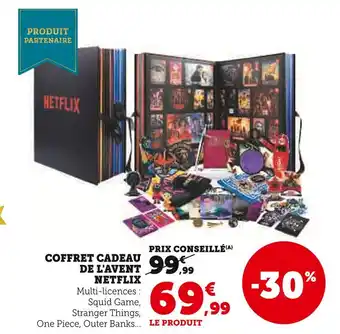 Hyper U Netflix coffret cadeau de l'avent offre
