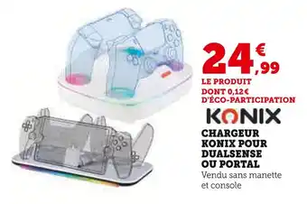 Hyper U Konix chargeur konix pour dualsense ou portal offre