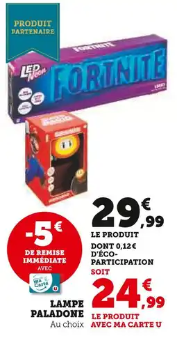Hyper U Paladone lampe offre